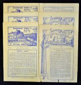 1946/47 Shrewsbury Town Home Football programmes to include Ransomes, Frickley, Notts. Forest,