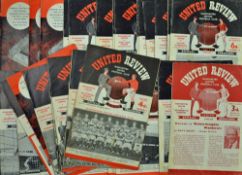 Collection of Manchester United home Football programmes to include 1958/59 (3), 1959/60 (2), 1962/