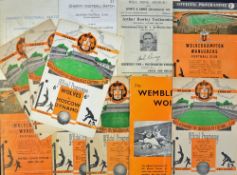 Selection of 1950s onwards Wolverhampton Wanderers Football programmes to include 1955/56 Moscow