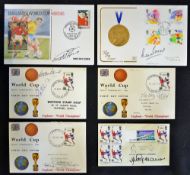 1966 & 1994 Football World Cup Signed First Day Covers signatures include Martin Peters, Geoff