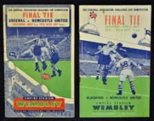 1951 & 1952 FA Cup Final football programmes to include Blackpool v Newcastle United 28th April 1951