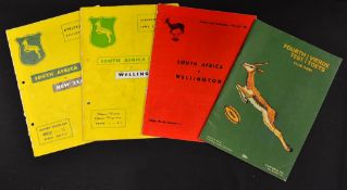 Collection of South Africa rugby tour to New Zealand programmes from 1956 onwards to include the 2nd