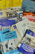 Collection of Football programmes from 1960's onwards with good content of Bolton Wanderers,