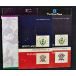 Scotland v Wales rugby programmes from 1960's onwards to include '63, '67, '77, '83 and '95 some