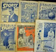 Collection of Sports Budget 1930's magazines (featuring football), 1934-1938 inclusive, each
