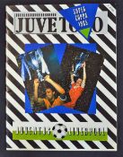 1984/5 European Super Cup Final Juventus v Liverpool Football programme 16 Jan, Super Coppa 1985,