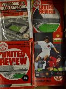 1970s Manchester United football programme selection home matches, predominantly league matches,