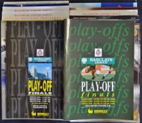Selection of Play Off final football programmes including Division 2, 3, & 4 1990, 1991, 1992