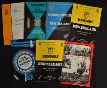 Collection of New Zealand rugby tour programmes to Wales from the 1960's onwards to incl v