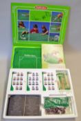 c.1990s Subbuteo Box Set containing three sets of players, goals, balls x2, fencing, pitch and