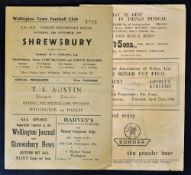 Very tasty 1947/48 Shrewsbury Town v Wellington Town Football programme 15 November and 1947/48 v