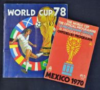 World Cup 1978 Panini Sticker Album complete with all stickers, t/w 1970 Mexico World Cup programme,