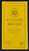 1924 Scotland (runners up) v Ireland rugby programme played at Inverleith very clean (VG)