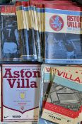 Aston Villa 1970s Football programmes generally consisting of home lague matches, games include 1965
