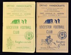 2x 1946 Leicester rugby programmes to incl vs Plymouth Albion (21/9) and vs Rugby (28/12) a