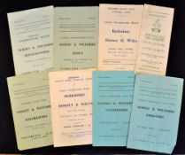 9x Dorset and Wiltshire County Championship rugby programmes from the 1950s to include 4x '56 vs