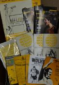 Selection of 1960s onwards Wolverhampton Wanderers Football programmes a wide variety, generally