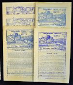 1946/47 Shrewsbury Town Home Football programmes to include v Lincoln City, Grimsby Town,