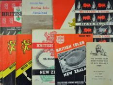 Collection of 1959 British Lions Rugby tour to New Zealand programmes - to include all 4 test
