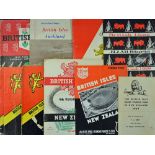 Collection of 1959 British Lions Rugby tour to New Zealand programmes - to include all 4 test