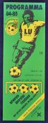 1985 Fortuna Sittard v Everton European Cup Winners Cup Football programme date 20 March 1985, in