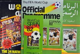 1982 FIFA World Cup Spain Football Brochures, Magazines and Programme consisting of 2x Large