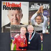 Collection of Manchester United memorabilia themed around Alex Fergusons final matches (3) to
