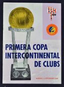 Very rare Signed 1960 Intercontinental (World Club) Cup Real Madrid v Peñarol Football programme