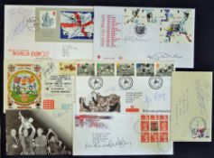 Assorted Selection of Signed Football First Day Covers signatures include George Best, Geoff