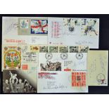 Assorted Selection of Signed Football First Day Covers signatures include George Best, Geoff