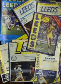 1970-80s Leeds United football programmes home matches with seasons including 1973/74 through to