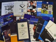 Collection of Scotland rugby programmes against Overseas International touring teams from the 1950's