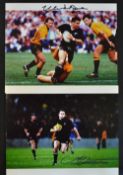 2x New Zealand Rugby legends signed photographs to incl Michael Jones and Christian Cullen both