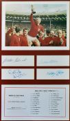 1966 England World Cup Signed Football display no 199/495 signed by Banks, Cohen, Stiles, Wilson,