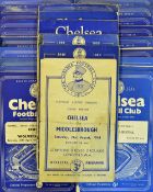 1950s Chelsea Home Football programme selection to include 1948 v Middlesbrough, 1949 v