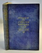 History of the Everton football Club 1878/79 - 1928/29 compiled by the late Thomas Keates, published