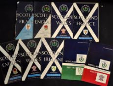 Collection of Scotland Five Nations rugby signed programmes from 1958 onwards (H) to include some