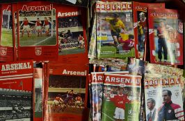 1975-2002 Arsenal Football Programme selection generally homes, includes some Champions League