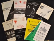 1972/73 New Zealand Rugby Tour to the UK English programmes including vs Cornwall and Devon, vs