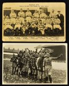 Rugby League: 1930/1931 Halifax RFC postcard photograph team group with players names, team pictured