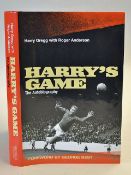 Harry's Game, The Autobiography of Harry Greggs hardback book signed by himself written by Harry