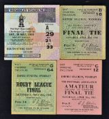Small selection of Football Match Tickets to include 1950 FA Cup Final, 1951 FA Amateur Cup Final,