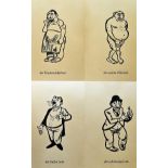 WWII German Propaganda Phillip Rupprecht Original Drawings dated 1941 with 'PR' to all, known as