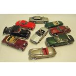 Franklin Mint Car Selection to include 1949 Jaguar XK 120, Mercedes Benz 450SL, 1957 Mercedes Benz