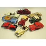 Franklin Mint Car Selection to include 1936 Bugatti, 1938 Jaguar SS 100, 1938 Rolls Royce Phantom,