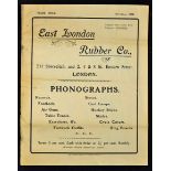 Early Phonograph (Gramophones) Sales Catalogue of 1902 features a 16 page sales catalogue