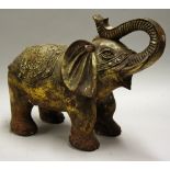 India large bronze statue of an elephant A Bronze statue of an elephant possibly made for the Indian