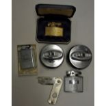 Interesting Selection of Lighters to include 2x Rolstar Table lighters, Gold plated Ronson boxed,