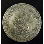 Large Prince Albert Medallion 1861 Obverse; Portrait Bust of Prince Albert. Reverse; Seated figure