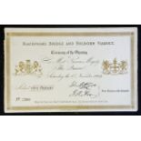 Blackfriars Bridge and Holborn Viaduct 1869 Opening Invitation by the Queen with Royal and City of